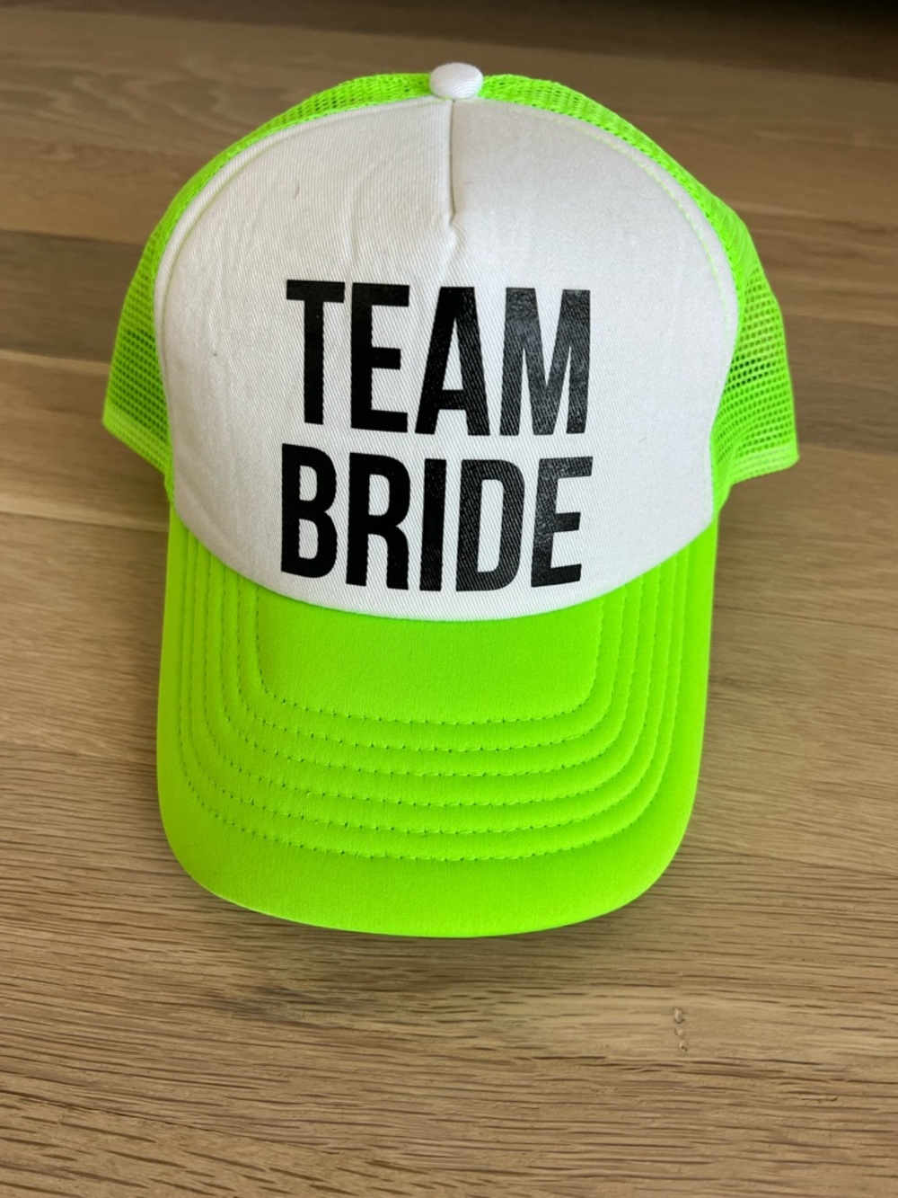 Neon Green “Team Bride” Trucker Hat 💖✨ Bachelorette Cap